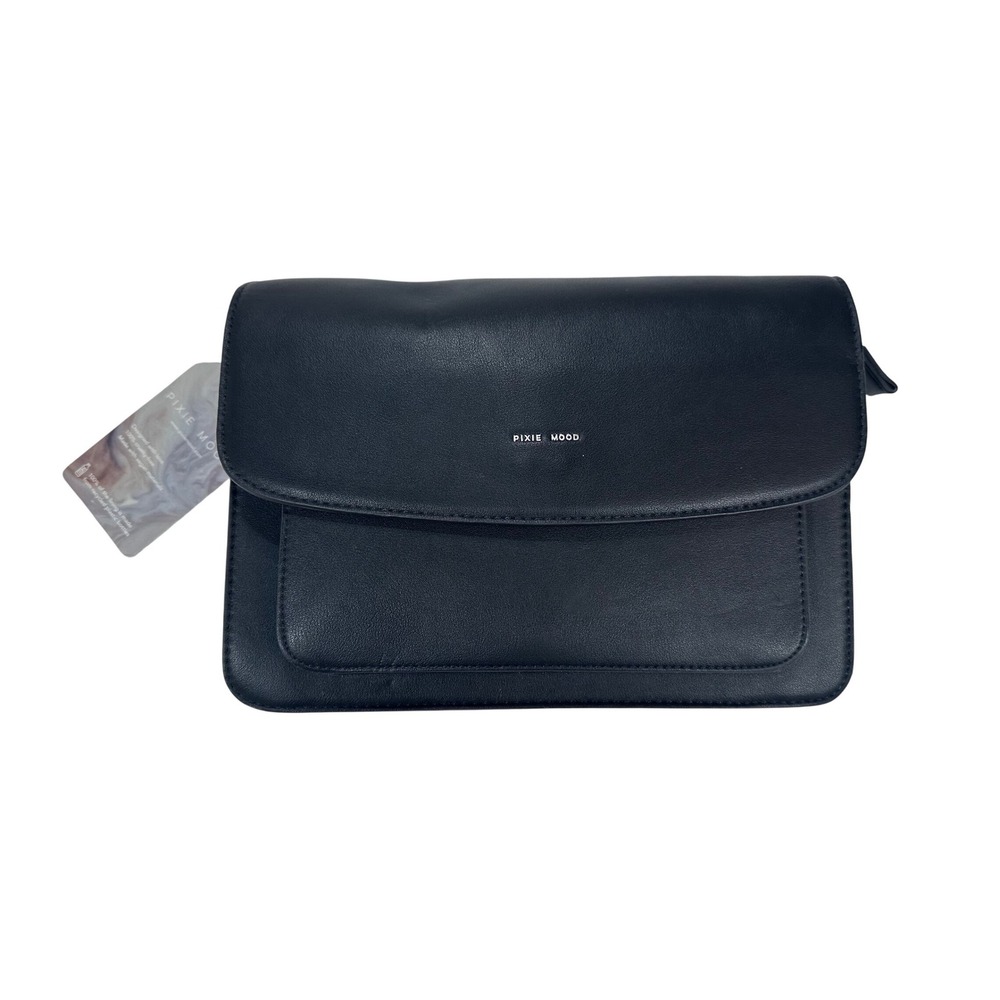 Pixie‎ Mood Zoe Crossbody Bag Black Vegan Leather ZOE Handbag